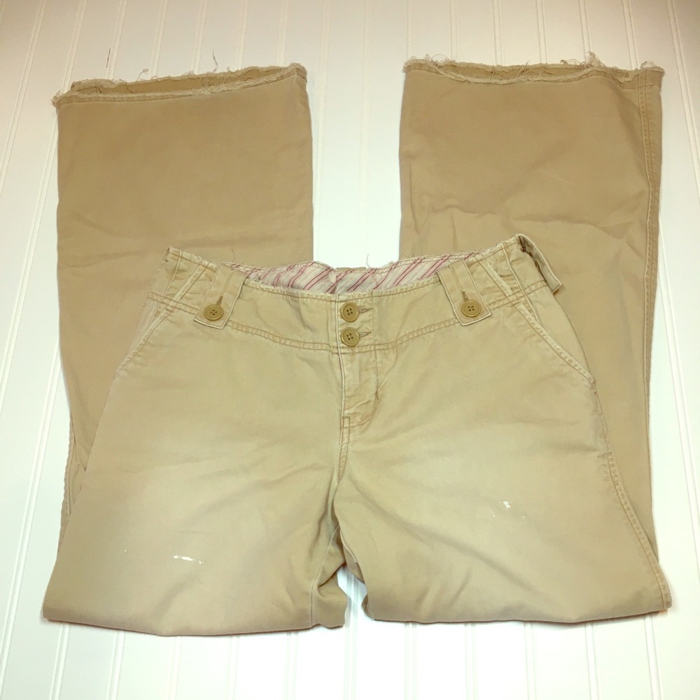 Abercrombie Khaki Flare Pants
